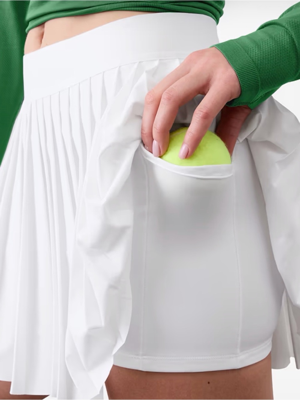 Athleta White Pleated Tennis Skort - Picture 6 of 7